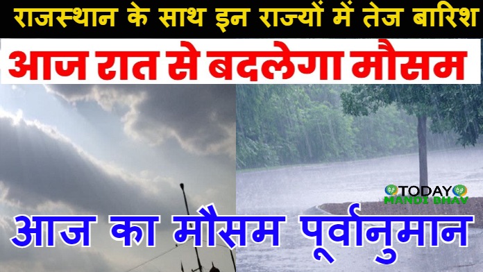 Weather Update :- भारत के सभी संभागो का मौसम पूर्वानुमान, राजस्थान के साथ इन राज्यों में होगी बारिश,